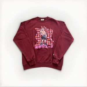 Champion Red Graphic Crewneck Sweatshirt Mens Medium Anime
Streetwear Pullover